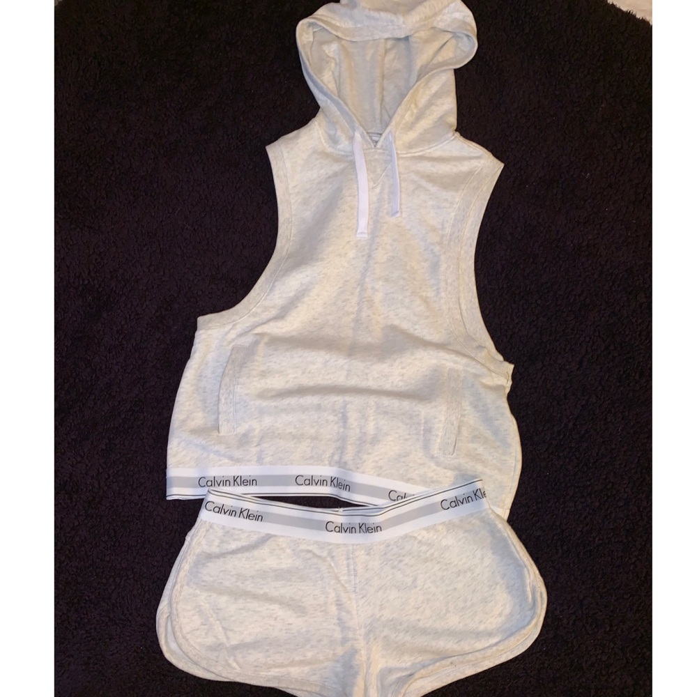 Calvin Klein  sweat top and short set